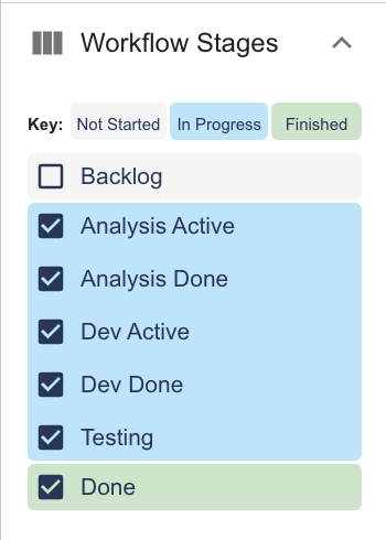 new workflow stages control